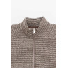 MFPEN SHREDDED BROWN LEISURE ZIP UP JACKET